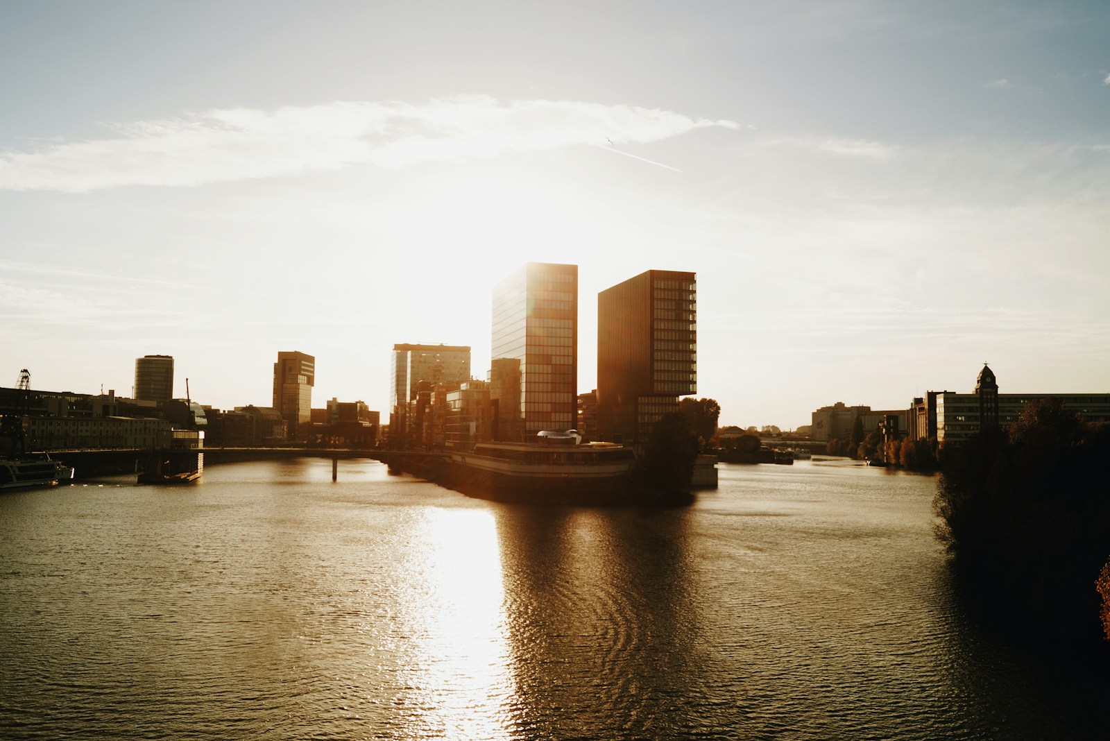 city buildings during sunrise